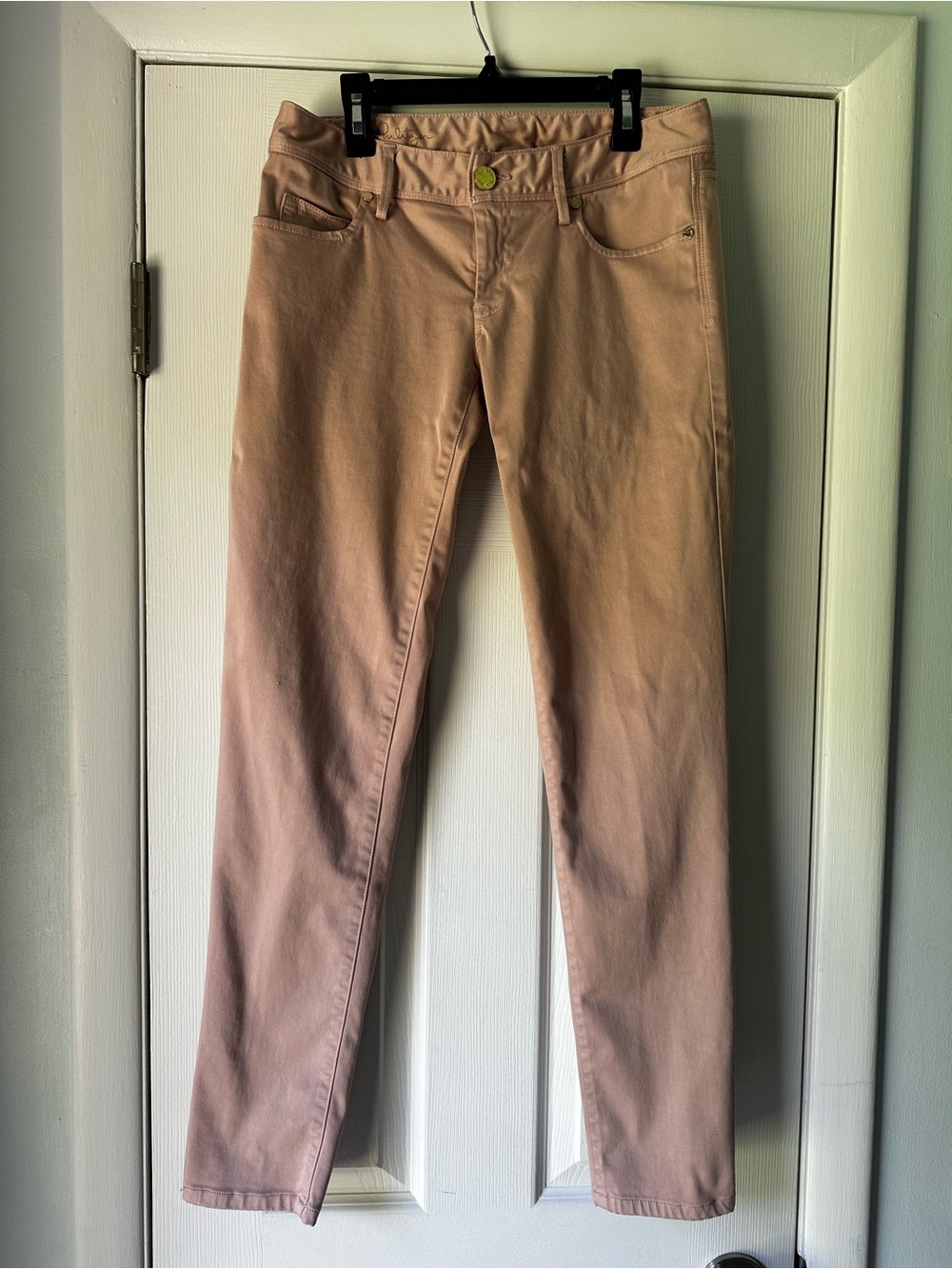 Lilly Pulitzer Blush Pink Mid Rise Skinny Jeans Sz 2